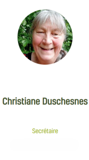 Photo de Christiane Duschesnes, la secrétaire.